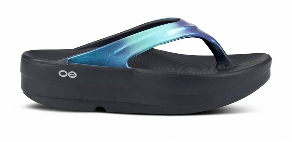NEW OOFOS women's oomega oolala lux sandal in atlantis